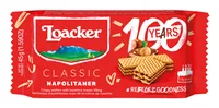 Loacker Napolitaner 175 g - Produkttyp: Waffeln - Nährwertangabe pro: 100 g - Energiegehalt (in kj): 2164 KJ - Energiegehalt (in kcal): 517 Kcal - Fett: 27 g - Davon gesättigte Fettsäuren: 19 g