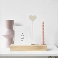 Rico Design Holzartikel Herz gefüllt, 26 x 5 cm - Breite: 5 cm - Höhe: 26 cm - Länge: 0 cm - Produkttyp: Aufsteller