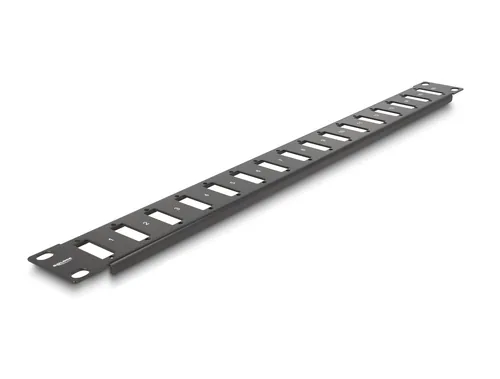 Delock 19? Panel für Adapter mit Schraubanschluss 16 Port schwarz