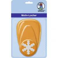 URSUS Motivstanzer Schneeflocke mittel, 2.54 cm - Detailfarbe: Orange - Produkttyp: Stanzer