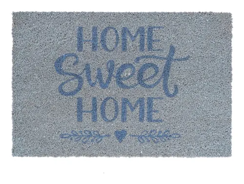 Esschert Design Home Sweet Home 40 cm x 60 cm - Nachhaltigkeit: Nicht angegeben - Motiv: Text - Detailfarbe: Blau - Breite: 40 cm - Länge: 60 cm - Detailmaterial: Kokosfaser - Polyvinylchlorid (PVC)