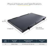 StarTech.com ADJSHELFHD Rack Zubehör Verstellbares Regal