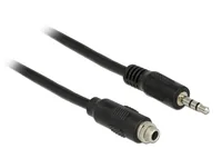 Delock Kabel Klinke 3 Pin 3,5 mm Stecker > Buchse 1 m