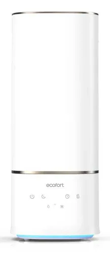 Ecofort Luftbefeuchter ecoQ HumidAir U400+ 55 m² - Typ: Luftbefeuchter - Funktionen: Automatikmodus - Beduften - Befeuchten - Einstellbarer Nebelauslass - Fernsteuerung über App - Hygrostat - Stimmungslicht - Timerfunktion - Ultraschallverneblung - WLAN-V