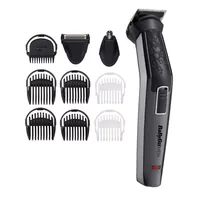 Babyliss Multihaarschneider 10in1 Carbon MT727E - Rasierart: Trocken - Körperbereich: Oberkörper - Ohr - Gesicht - Nase - Detailfarbe: Silber - Grau - Minimale Schnittlänge: 1 mm - Maximale Schnittlänge: 8 mm - Trimmer Funktionen: Präzisionstrimmer - Ohr-