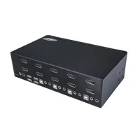 STARTECH.COM 4 Port Dual DisplayPort KVM Switch - DisplayPort 1.2 KVM - 4K 60Hz - DisplayPort Switch - USB KVM Switch