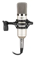 Vonyx Kondensatormikrofon CM400 Silber - Typ: Einzelmikrofon - Bauweise: Hand-/Stativmikrofon - Anwendungsbereich: Instrumente - Gesang & Sprache - Wandlerprinzip: Kondensator - Richtcharakteristik: Niere - Umschaltbare Richtcharakteristik: Nein