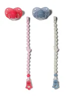 BABY born Dummy with Clip 2 assorted Doll pacifier & pacifier holder