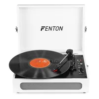 Fenton Plattenspieler mit Bluetooth RP118F Beige - Detailfarbe: Beige - Plattenspieler Antriebsart: Riemenantrieb - Platte Geschwindigkeit: 45 U/min - 33? U/min - 78 U/min - Tonabnehmer: Dabei - Tonarm: J-Form - Anwender: HiFi
