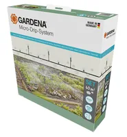 GARDENA Start-Set Tropfbewässerung für Gemüse Micro-Drip-System - Bewässerungsart: Komplett-Set - System Teil: Micro-Drip-System - Detailfarbe: Türkis - Grün - Weiss