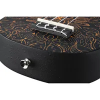 Ortega Guitars Keiki Ukulele Pack Soprano Size Super Scale Ukulele Agathis / ABS Orange Kaleidoscope - K2SS-OKC