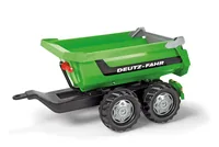 Rolly Toys Anhänger Halfpipe Deutz-Fahr - Fahrzeugtyp: Anhänger - Altersempfehlung ab: 3 Jahren - Ausstattung: Anhänger - Detailfarbe: Grün - Material: Kunststoff