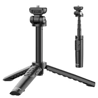 Ulanzi Stativ Universal mit Bluetooth RMT-01 - Höhenverstellbar: Ja - Detailfarbe: Schwarz - Material: Aluminium-Legierung - Stativ-Bauart: Dreibeinstativ - Stativgewinde: 1/4'' - Stativ-Ausstattung: Bluetooth