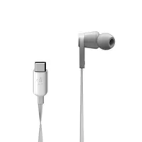 Belkin In-Ear-Kopfhörer Rockstar USB-C Anschluss Weiss - Detailfarbe: Weiss - Kopfhörer Ausstattung: Mikrofon - Schweissabweisend - Spritzwassergeschützt - Verbindungsmöglichkeiten: Kabelgebunden - Einsatzbereich: Lifestyle-Kopfhörer - Sport-Kopfhörer - T