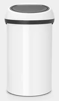 Brabantia Toucheimer Bin 60 l, Weiss - Anzahl Behälter: 1 - Detailfarbe: Weiss - Form: Rund - Fassungsvermögen: 60 l - Höhe: 71 cm - Material: Edelstahl