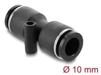 DeLOCK Pneumatic Connector 10 mm with mounting hole straight