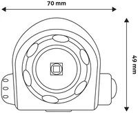 Entac Strinlampe Zoom 5W Alu