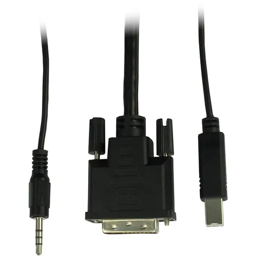 Inter-Tech KVM-Switch AS-9104DA RackmountDVI,4xDVIUSBAudio retail