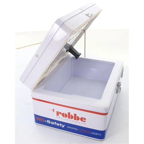 robbe LiPo-Box ro-safety klein - Tiefe: 300 mm - Breite: 220 mm - Anzahl Fächer: 1 × - Höhe: 180 mm - Bauform: Koffer