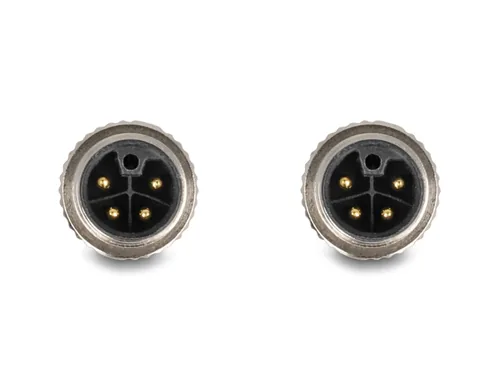 Delock M12 Kabel L-kodiert 5 Pin Stecker zu Stecker PUR schleppkettentauglich 2 m grau