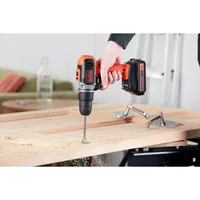 Black & Decker BCD003C2K-QW drill 1400 RPM Keyless Black, Red