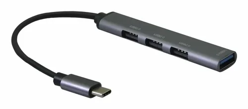 Helos 344447 interface hub USB 3.2 Gen 2 (3.1 Gen 2) Type-C 5000 Mbit/s Grey