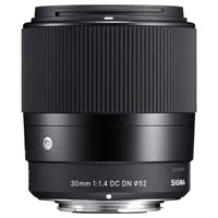 Sigma Festbrennweite 30mm F/1.4 DC DN – Canon EF-M - Objektivtyp: Weitwinkel - Filterdurchmesser: 52 mm - Brennweite Max.: 30 mm - Bildsensorstandard: APS-C - Blendenöffnung Min.: F/16 - Blendenöffnung Max.: F/1.4