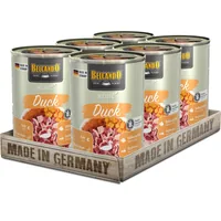 Belcando Nassfutter Holistic Duck 400 g - Tierbedürfnis: Kein besonderes Bedürfnis - Nachhaltigkeit: Nicht angegeben - Lebensphase: Adult - Tierart: Hund - Fleischsorte: Ente - Futtereigenschaft: Getreidefrei - Ohne künstliche Zusätze - Ohne Zuckerzusatz