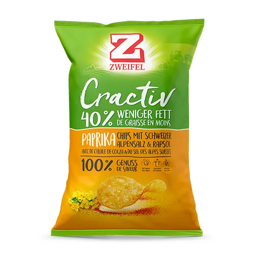 Zweifel Cractiv Chips Paprika 160 g