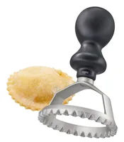 GEFU Ravioli-Ausstecher Liguri Rund - Materialtyp: Kunststoff - Material: Zink - Kunststoff - Set: Nein - Detailfarbe: Silber - Form: Rund