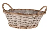 Opiflor Weidenkorb Sachsen, 30.5 cm Braun/Grau - Volumen: 8 l - Material: Weide - Form: Rund - Detailfarbe: Grau - Braun - Ausstattung: Keine - Einsatzort: Innen und Aussen