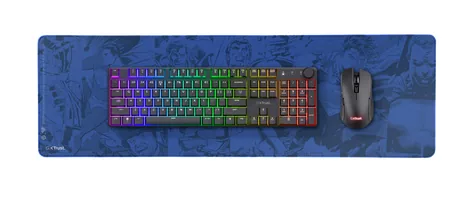 Trust Gaming-Mausmatte GXT 759SM XXL Blau/Grau/Rot - Tiefe: 300 mm - Breite: 930 mm - Detailfarbe: Rot - Grau - Blau - Form: Eckig - Höhe: 3 mm - Handgelenkauflage: Nein