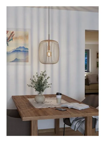 EGLO Leuchten Pendelleuchte Zigbee ROMAZZINA beige E27 - Lampensockel: E27 - Farbtemperatur Kelvin: Je nach Leuchtmittel - Aussenanwendung: Nein - Gesamtleistung: 40 W - Leuchten Kategorie: Pendelleuchte - Lichtfarbe: Je nach Leuchtmittel