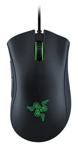 Razer Gaming-Maus DeathAdder Essential Schwarz - Maus Features: Programmierbare Tasten - Bedienungsseite: Rechtshänder - Detailfarbe: Schwarz - Gewicht: 96 g - Verbindungsart: Verkabelt - Schnittstelle: USB-A