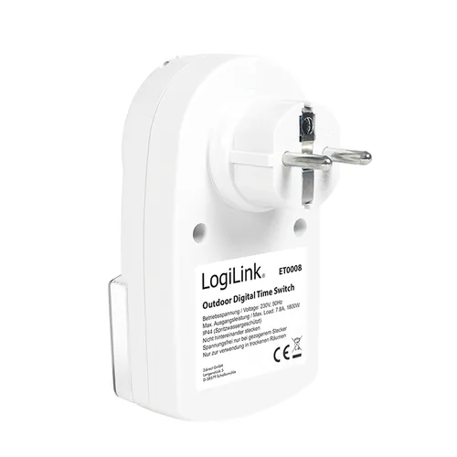 Logilink Zeitschaltuhr Outdoor, Weiss