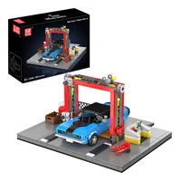 Mould King Werkstatt und Challenger Muscle Car Werkstatt-Diorama - Anzahl Teile: 858 Teile - Altersempfehlung ab: 8 Jahren - Kategorie: Fahrzeug - Material: Kunststoff