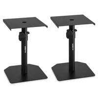 Vonyx Monitorstativ SMS10 Tischstativ Set, 1 Paar - Grundfarbe: Schwarz - Belastbarkeit: 20 kg - Material: Metall - Höhenverstellbar: Ja - Stativ-Bauart: Tischstativ - Stativ-Ausstattung: Keine