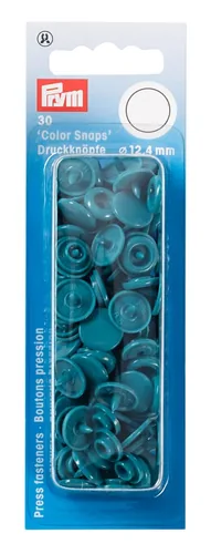 Prym Druckknöpfe Color Snaps Grau, Ø 12,4 mm, 30 Stück - Detailfarbe: Grau