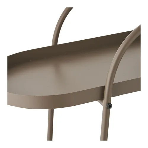 House Nordic Servierwagen Empoli 60 x 27.5 x 64 cm, Braun - Tiefe: 60 cm - Breite: 27.5 cm - Höhe: 64 cm - Detailmaterial: Stahl - Grundmaterial: Metall