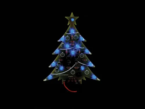 Whadda Bausatz Weinachtsbaum Blau LED, mit Ein/Aus Schalter - Bausatzart: Licht