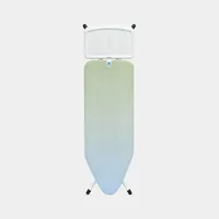 Brabantia Bügeltisch mit Dampfstationsablage Soothing Sea 124 x 45 cm - Bügelbrettbezug: Baumwolle (CO) - Ausstattung: Dampfstationsablage - Höhenverstellbar: Ja - Breite: 48 cm - Detailfarbe: Blau - Länge: 5 cm