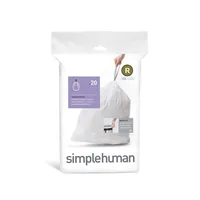 simplehuman CW0201 Abfallbeutel 10 l Weiß 20 Stück(e)