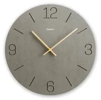 Hama Wanduhr Kreta grau     30cm eingravierte Ziffern      185881