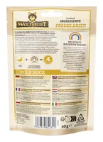 Wolfsblut Leckerli Freeze Dried Wild Duck 40 g - Snackart: Leckerli - Tierbedürfnis: Kein besonderes Bedürfnis - Geschmacksrichtung: Geflügel - Zertifikate: Keine Zertifizierung - Fleischsorte: Ente - Packungsgrösse: 40 g