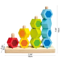 Hape Zähl- und Steckspiel - Altersempfehlung ab: 12 Monaten - Eigenschaften: Keine Eigenschaft - Material: Holz - Detailfarbe: Mehrfarbig
