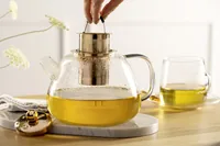 Leonardo Teekanne Tè per te 1.5 l, Transparent - Material: Borosilikatglas - Detailfarbe: Transparent - Filtertyp: Filter - Fassungsvermögen: 1.5 l - Kompatible Kochfelder: Manuell - nicht für Kochfelder