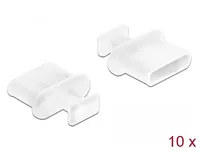 DeLOCK Dust Cover for USB Type-C female with grip 10 pieces white
