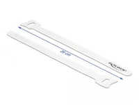 Delock Klettkabelbinder Weiss 200 mm x 12 mm 10 Stück - Breite: 12 mm - Länge: 200 mm - Produkttyp: Klett-Kabelhalter - Ausstattung Kabelmanagement: Wiederverwendbar - Haftend - Verpackungseinheit: 10 Stück - Material: Klettband