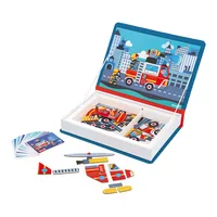 Janod Beschäftigungsspielzeug Magnetbuch Feuerwehr - Altersempfehlung ab: 3 Jahren - Material: Karton - Eigenschaften: Keine Eigenschaft - Zertifikate: Keine Zertifizierung - Detailfarbe: Mehrfarbig - Blau