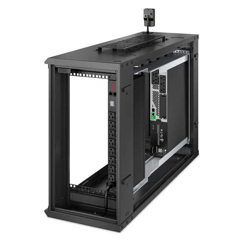APC Wandschrank AR106VI 19 / 6HE / Schwarz - Produkttyp: Wandgehäuse - 10/19 Rack: 19 - Höheneinheiten: 6HE - Schallgedämpft: Nein - Einbautiefe: 762 mm - Tiefe (Aussenmass): 968 mm